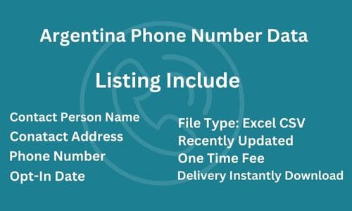 阿根廷电话列表
