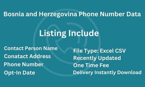 波斯尼亚和黑塞哥维那电话列表