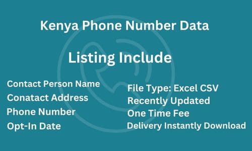 肯尼亚电话列表