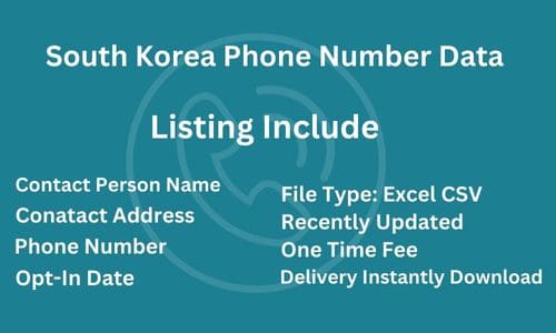 韩国电话列表