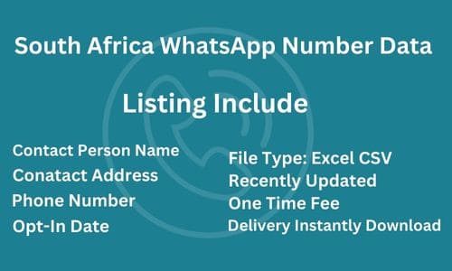 南非 WhatsApp 数据库