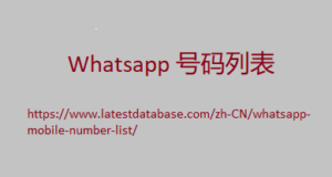 Whatsapp 号码列表