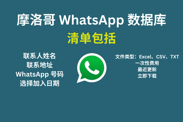 摩洛哥 WhatsApp 数据库