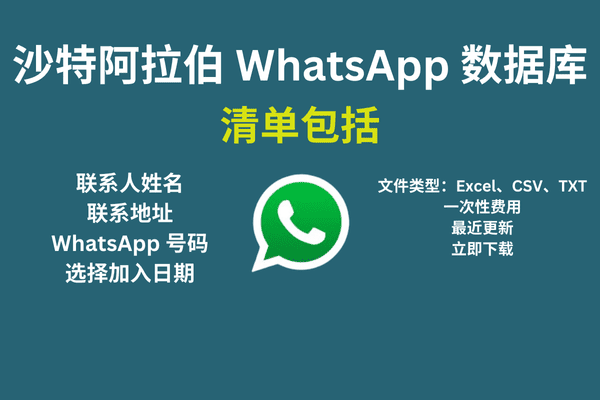 沙特阿拉伯 WhatsApp 数据库